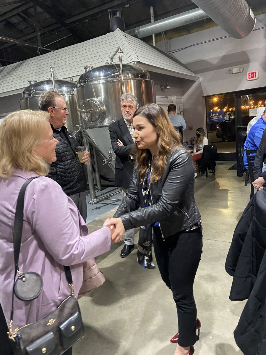 Abby4Iowa's tweet photo. We are building a campaign that reaches Iowans where they are and not taking one day for granted. So grateful for the energy last night in Des Moines and Iowans fired up to beat @ChuckGrassley and fight for the future of Iowa. We are never backing down. https://t.co/hWZboUpzBp