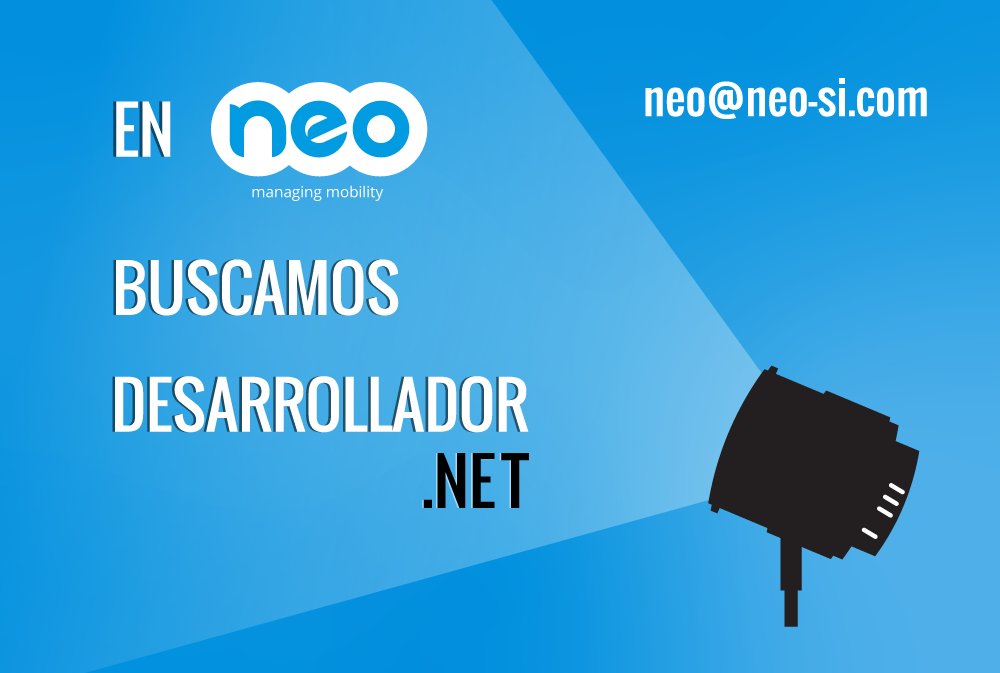 NEO_Mobility's tweet image. En @NEO_Mobility buscamos a un #Desarrolladorweb con experiencia en #NET y #PhoneGap. Si estás en búsqueda de un nuevo reto profesional, te apasiona el desarrollo de aplicaciones y te gusta la #movilidad, ¡Únete al equipo NEO! ➡➡ bit.ly/31PfjFv