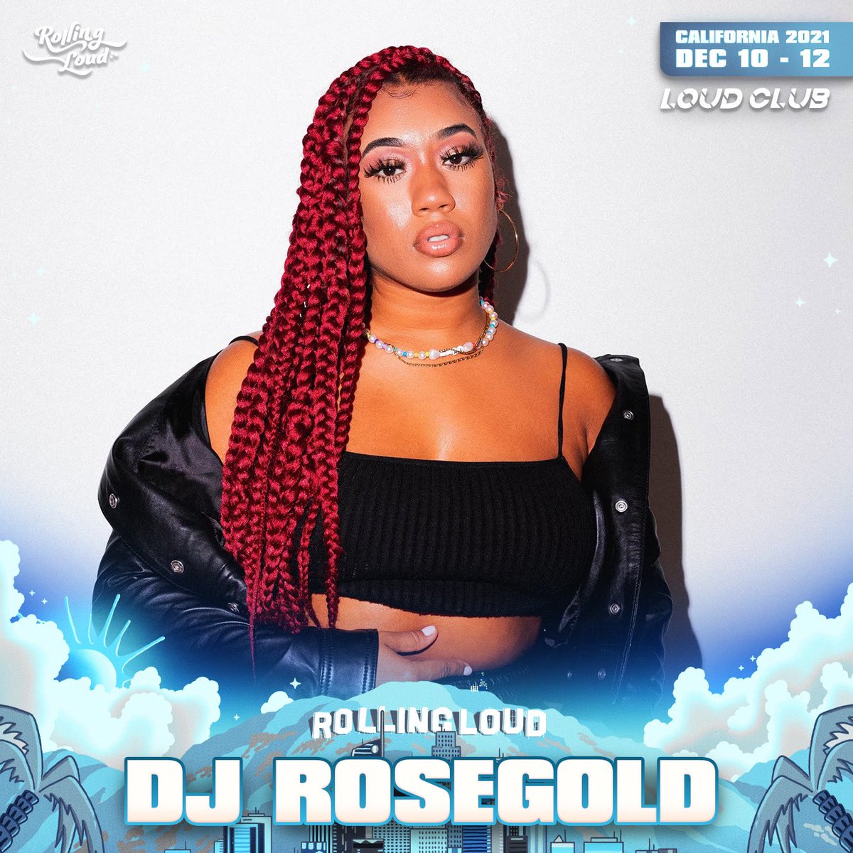 Somebody seriously has to pinch me because 🥲😭 I’m DJing at Rolling Loud in Cali this weekenddddd 🥳
