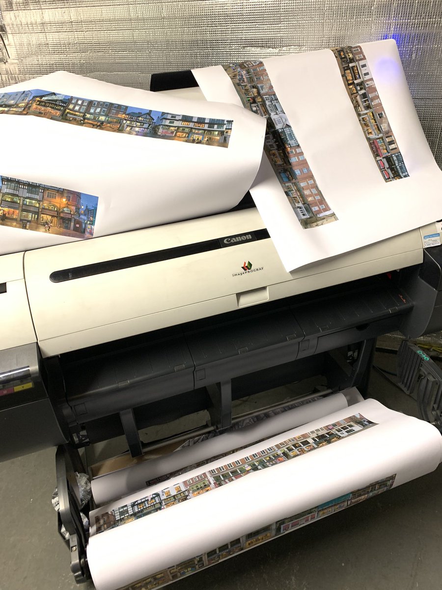 recclesia's tweet photo. Printing out the city centre… #TheRows #Chester #HAZ https://t.co/QSJR9VbV38