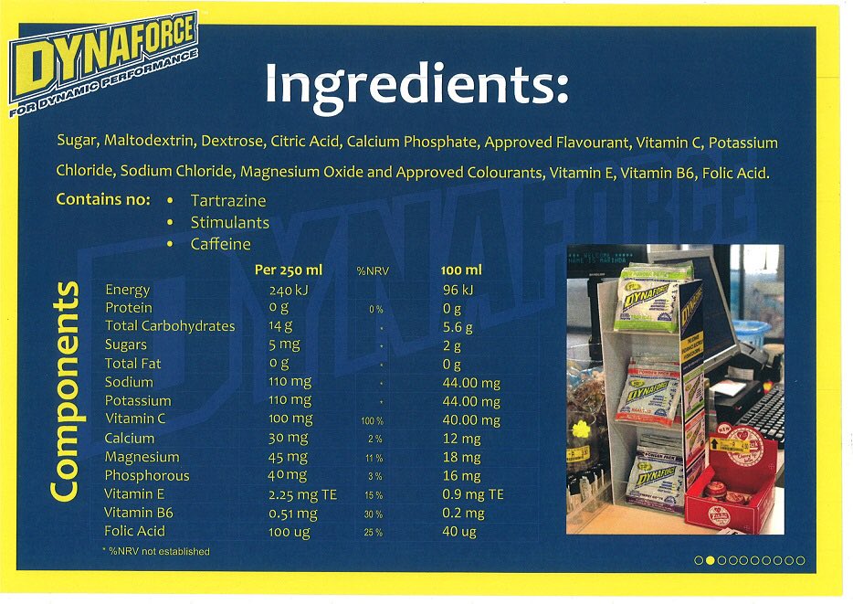 DynaforceSA's tweet photo. A few facts on #Dynaforce!!

Remember to stock up this December! Always to good to keep Hydrated in summer temperatures!

Available now on @TAKEALOT 

#hydration #electrolytes #vitamins #athletes #everyday  #sport #HealthIsWealth https://t.co/tG2C3g8ZVb