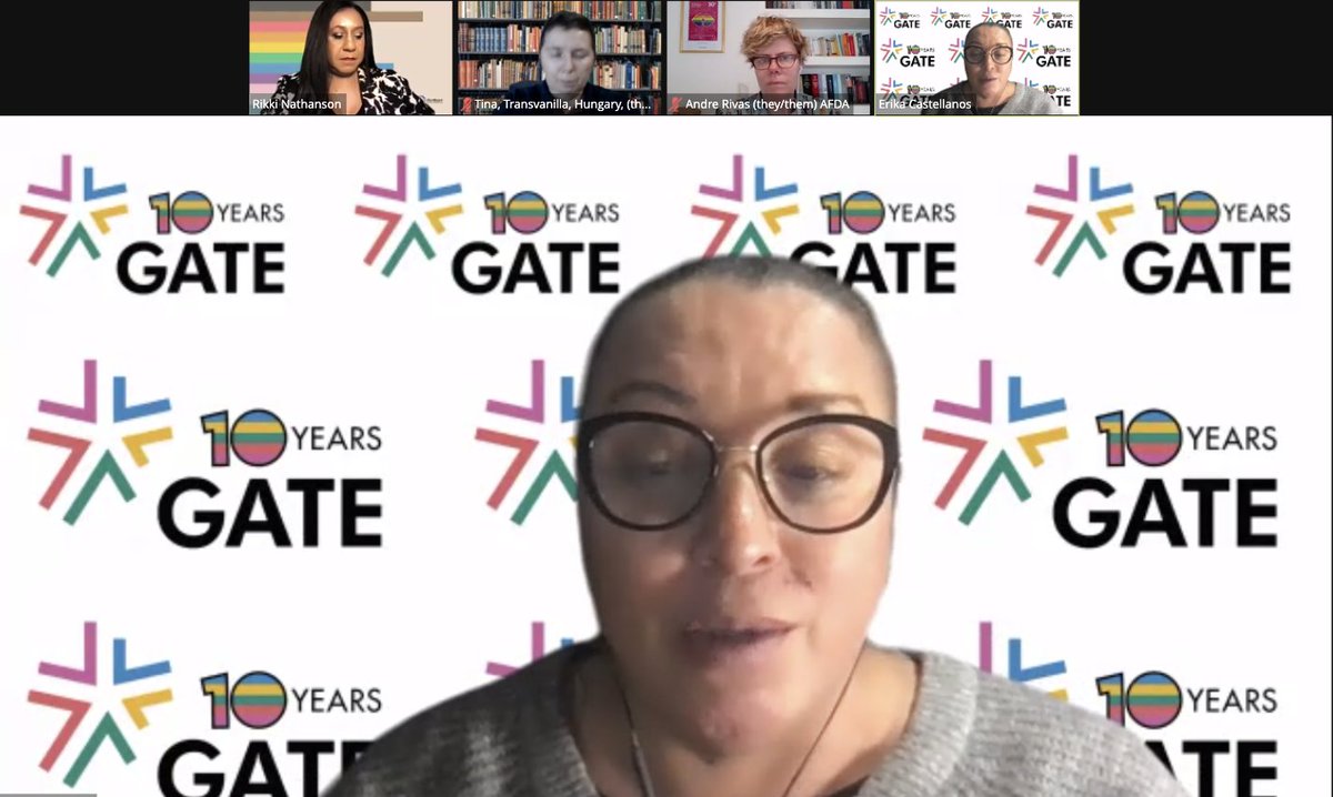 OutrightIntl's tweet photo. "A seat at the table is no longer enough. We need leadership positions. If the work concerns trans people, then a trans person has to be in charge." — Erica Castellanos https://t.co/FogZCG7tPv