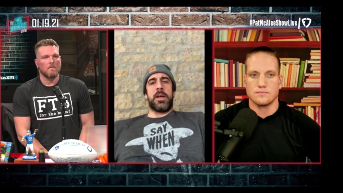 itsJaney's tweet photo. #PMSFanDuelFamily @PatMcAfeeShow Couldn't go all the way back to when I started watching. But this was my favorite, even bought Aaron's t shirt. Hope you got around to watching Tombstone. #ThankYewFanduel https://t.co/iFyimBzIYL