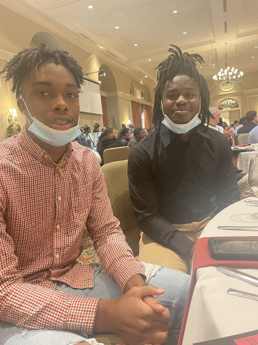 RCWarriorsFB's tweet photo. Aflac Sportsvisions 14th annual High School Award Luncheon 🍢
Award Winners: @Eppsdj2 @Amerion14Lawson
Congratulations to @Coach_Griggs on winning the Sportsvisions Coach on the Rise award 🍢
#RiseUp #Ru22ell https://t.co/KSmjSKcISy