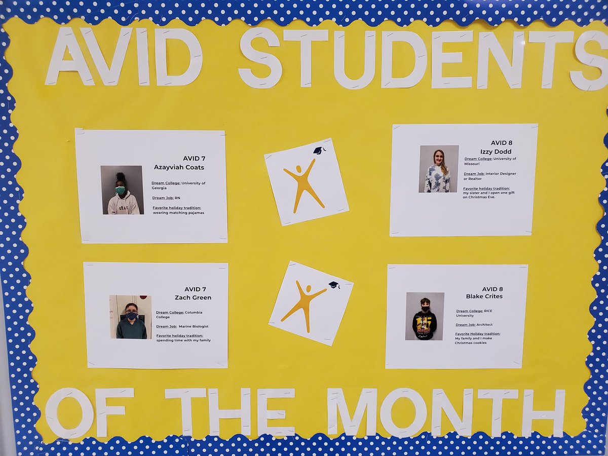 AVID8GMS's tweet photo. @GMSJags @CPSAVID @GMS_AVID7  new students of the month! #AVID4College https://t.co/XfKftxRMWl