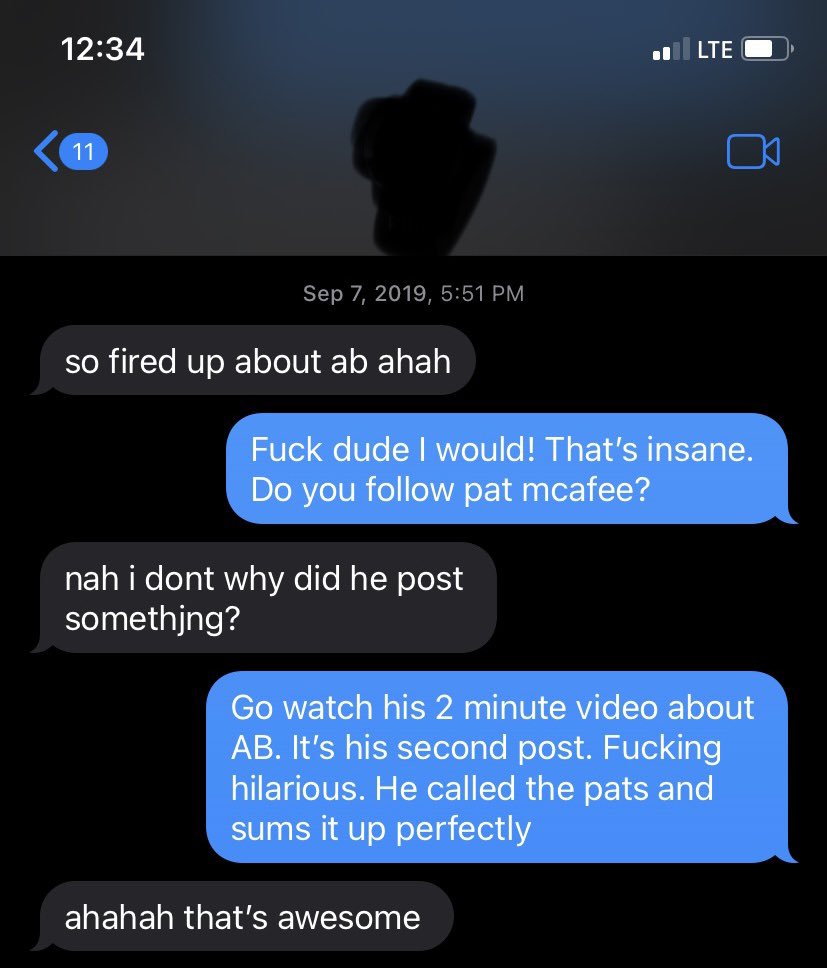 travmarsh's tweet photo. #PMSFANDUELFAMILY As far back to DAZN days since work didn’t have it blocked on Wifi. His clip of describing Antonio Brown leaving the Raiders had me laughing I was telling people to go watch https://t.co/8JM9eKJQKJ