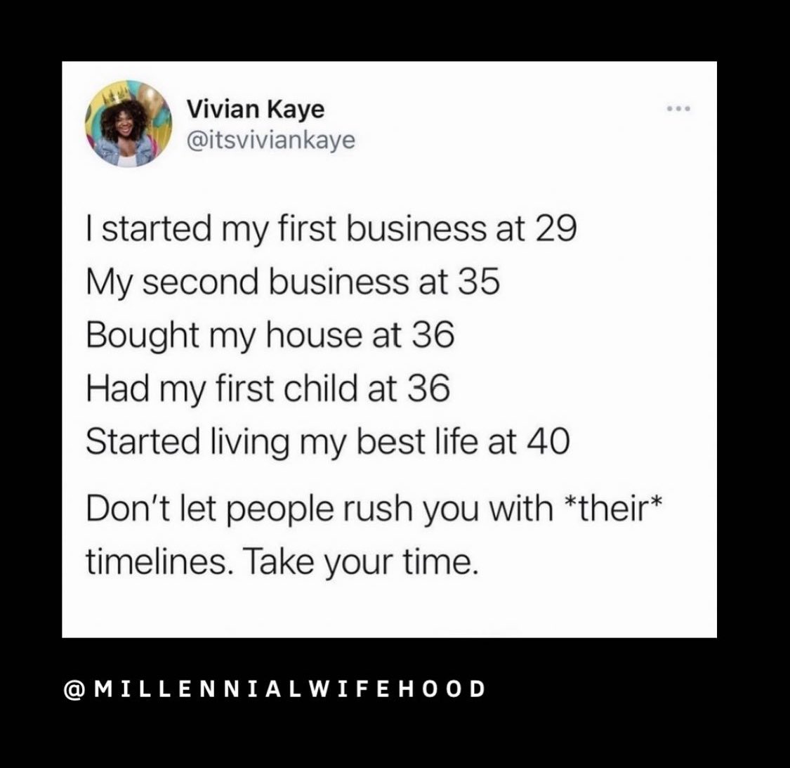 MWifehood's tweet photo. This is your reminder to take your time. 💕 #MillennialWifehood (R/P Twitter: itsviviankaye)

Instagram: https://t.co/90SC09AoZK https://t.co/8mM0YihHmr