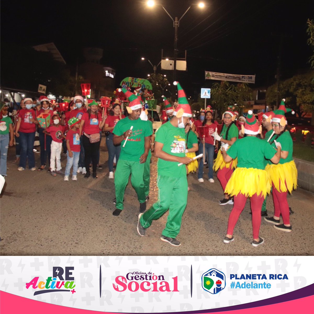 AlcaldiadePR's tweet photo. El ICBF y las diferentes instituciones realizan la apertura de la Navidad, así como sensibilización a la comunidad frente a la pólvora con la campaña: ‘La fiesta eres tú, no la pólvora’.🥰💫🎄🤩✅✨ https://t.co/DR4TjSXb4z