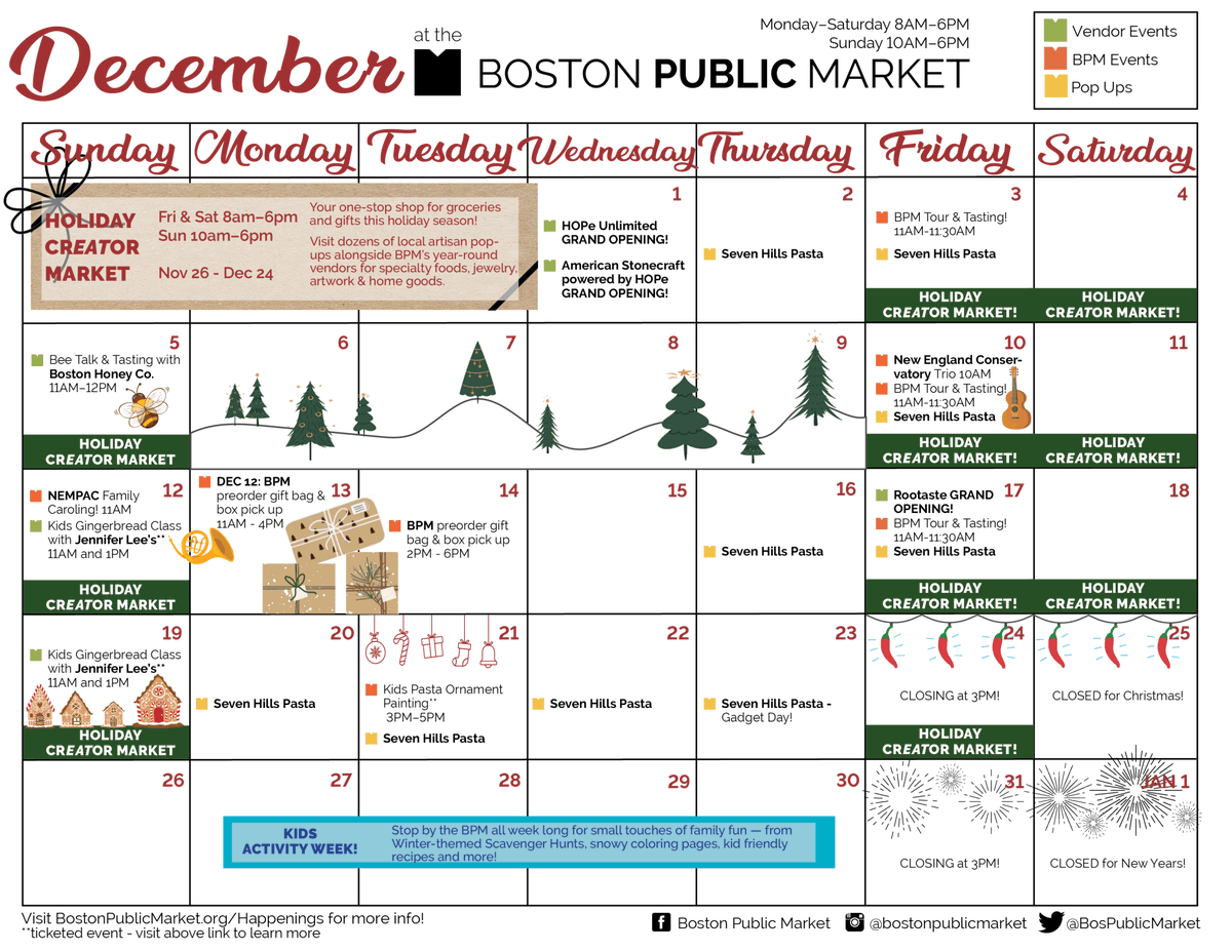 VisitMA's tweet image. The @BosPublicMarket  in Haymarket Square, Boston, has some cool events and gift ideas this month.  Check it out and support #mylocalMA + #BuyinMA @VisitBoston @VisitBostonCity @MassRMV @RetailersofMA 
bostonpublicmarket.org