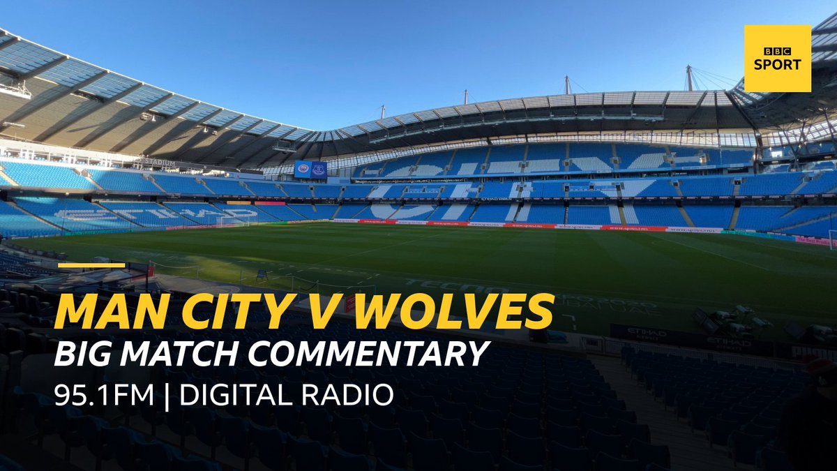 Manchester City are in lunchtime action as they take on Wolves in the Premier League. @MikeMinay is alongside @croft7 for this one. Big Match Build-up: bbc.in/3rScVZC #ManCity #MCIWOL