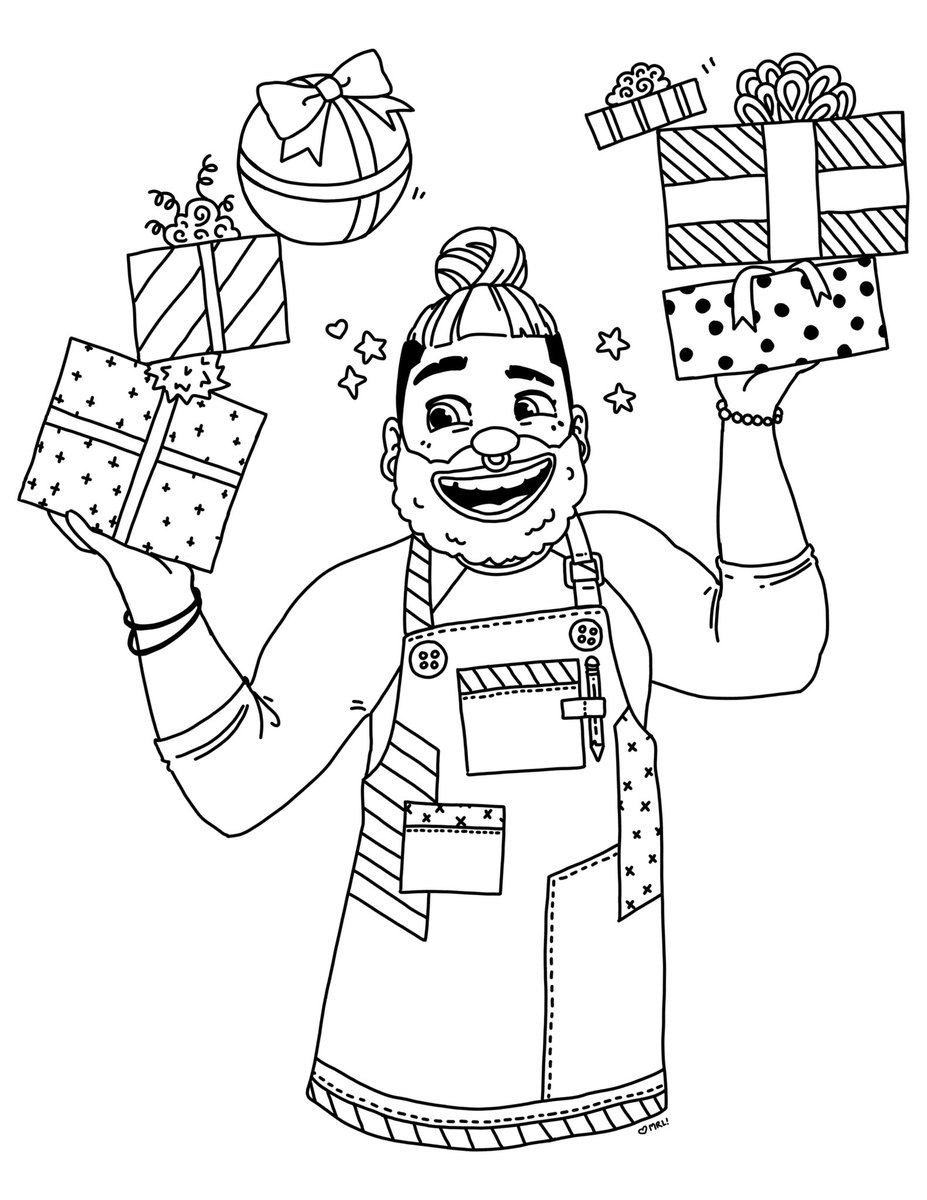 KongTheFirst's tweet photo. Do you enjoy coloring? Digital or IRL, a little time coloring can impact your mental and physical health in a positive way! So to help keep your holiday spirits up Iโve whipped up this coloring page! Download here: https://t.co/i4Zcd6KsHf #misterlarrie #letscolor #happyholidays https://t.co/XEiSXRWDCz