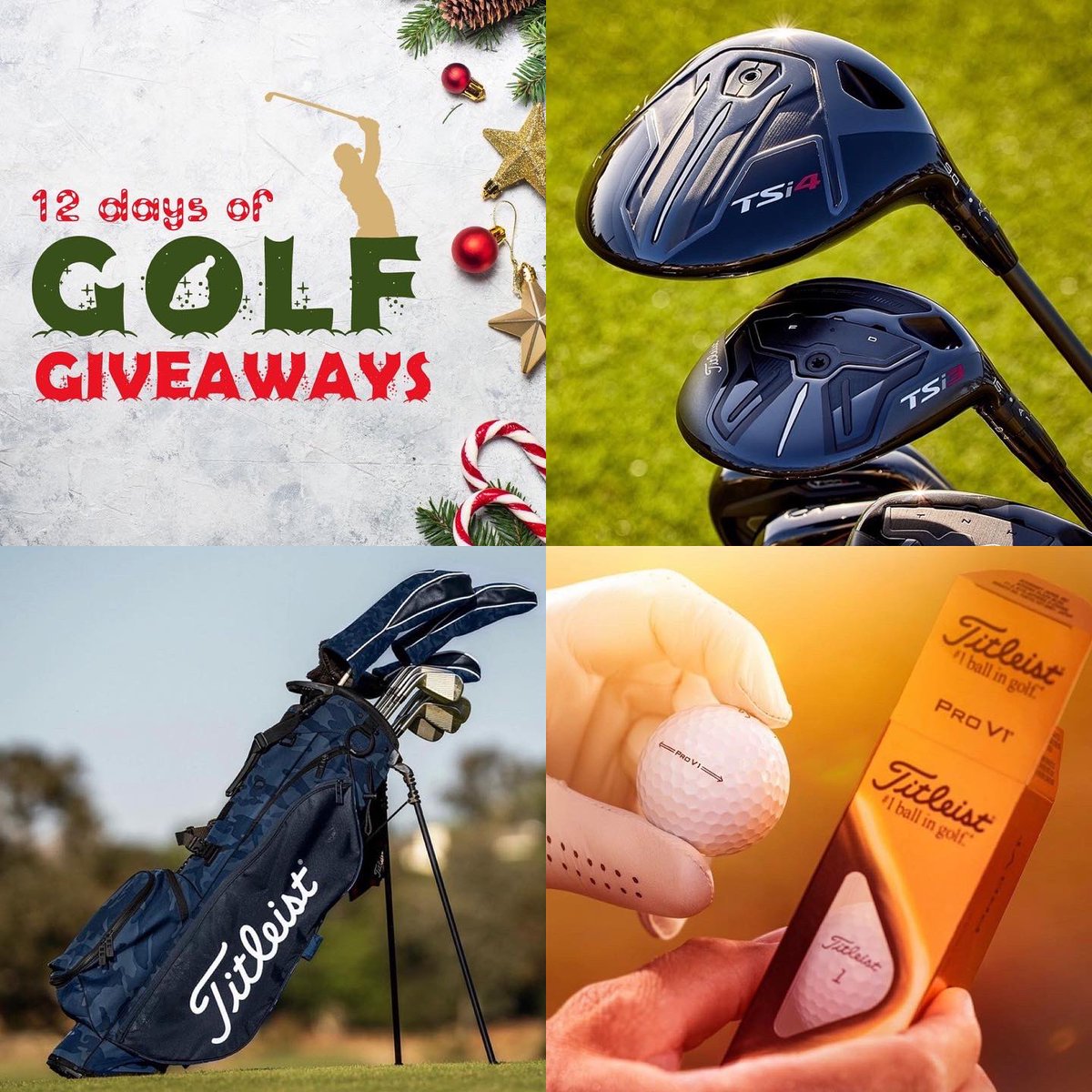 scottsdalegolf's tweet image. 🎁 WIN 🎁

DAY 9 &amp;amp; we’re giving away a Titleist TSi Driver &amp;amp; Fairway + Stand Bag &amp;amp; 2 dozen Pro V1 Balls (RRP £1,147) 😍

Enter:
1. FOLLOW US ⛳️
2. LIKE &amp;amp; RT post 😍
3. TAG 3 mates👇

🔥 50 BONUS ENTRIES when you also enter on Insta 👉 bit.ly/3dDpCyQ

Draw 16/12/21
