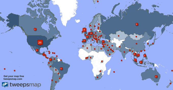 My followers are in USA(22%), UK.(8%) Get your free map https://t.co/6cMWKp3zTk https://t.co/T8QpIa6<a href="/tag/monroefox"class="tags"><span>#monroefox</span></a>