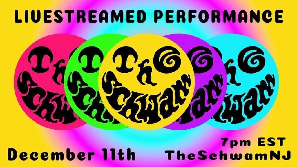 TheSchwamNJ's tweet photo. THIS SATURDAY we will be live streaming our first show with our new bassist, @eelguy !! Tune in at 7pm and rock with us from the comfort of your very own living room! https://t.co/onLeJCLG2D 
.
.
.
.
#freeshow #freeparking #livestream #livemusic #twitch #nopantsnoproblem #wepr… https://t.co/IVOy9PZ79e