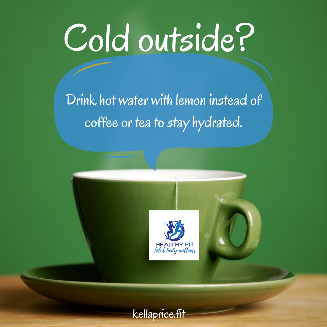 As the temps get cooler, I tend to have more trouble drinking my full gallon of water...
One way to stay warm AND get your water intake is to drink hot water with lemon instead of coffee or tea.