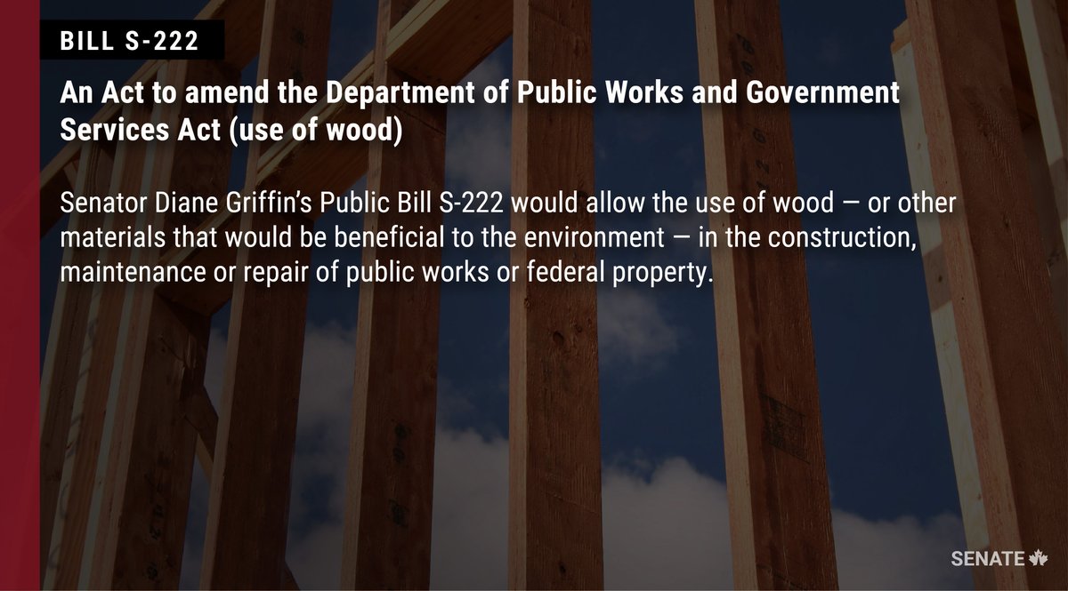 .<a href="/SenDianeGriffin/">Diane Griffin</a>'s Bill #S222 has been adopted at second reading in the Senate and referred to the Standing Senate Committee on Agriculture and Forestry: ow.ly/YnPM50GW1zt

#SenCA #cdnpoli #AGFO