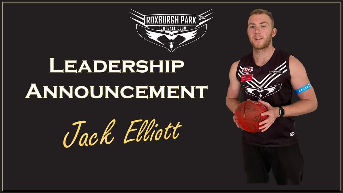 RoxburghParkFC's tweet photo. 🖤Captaincy Announcement🤍

It's with much excitement that much loved and highly talented Jack Elliott has been named captain for 2022.  

Jack will be ably assisted by his 3 vice captains Harley Short, Jamie Grant and Hayden Farrelly.

#CaptainJack #NewSkipper #AlwaysReady #EDFL https://t.co/kkILeM0GxB