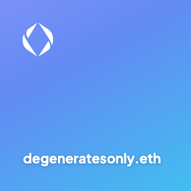 azfnft's tweet photo. Copped this sweet ENS domain
iykyk @BoredApeYC #BAYCmerch
degeneratesonly.eth https://t.co/BAtDTEygFL