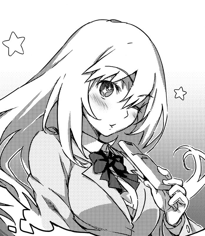 "Oh? Well thanks for the help kind gentleman. My powers only work on humans or those who resemble them. And as you can see I'm just a normal girl physically~☆.

Would you be so kind to escort me out of such a place?"