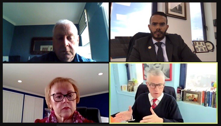 Horizon Blue Cross &amp; Blue Shield es un gran socio para lidiar con la crisis de opioides, apoyando nuestros servicios de navegantes de atención médica para mujeres, apoyando la salud mental y ayudando a nuestros veteranos. El Sr. Allen Karp y Suzanne Kunis. Mil gracias