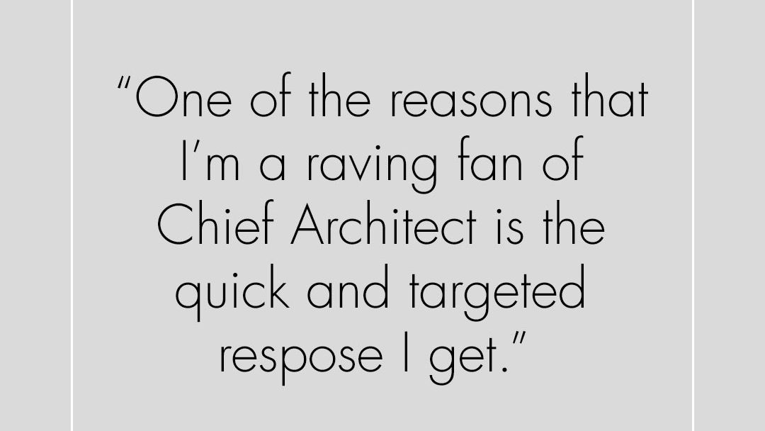 ChiefSoftware's tweet image. Diane Plesset of D. P. Design is a long time user of Chief Architect Software. We were proud to hear feedback that so closely represents the level of service we aim to deliver. Thank you Diane!

#ChiefArchitect #Consumerfocused #InteriorDesign #HomeDesign @designprodiane