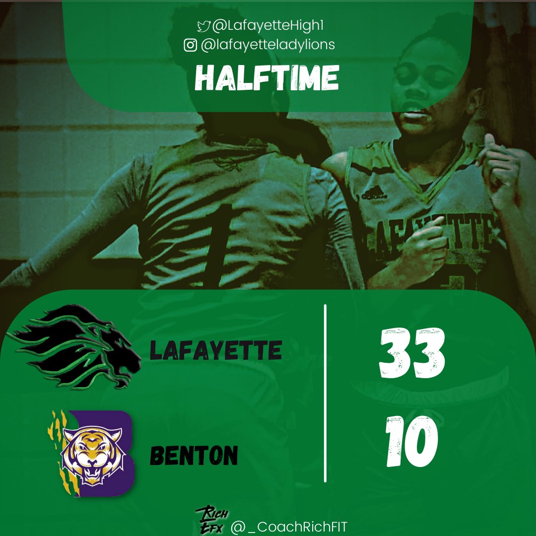 lafayettehigh1's tweet photo. 🚨HALFTIME🚨
Lady 🦁 33
Lady 🐯 10

THEE FENCE🔥🔥 https://t.co/AshJncOu0x