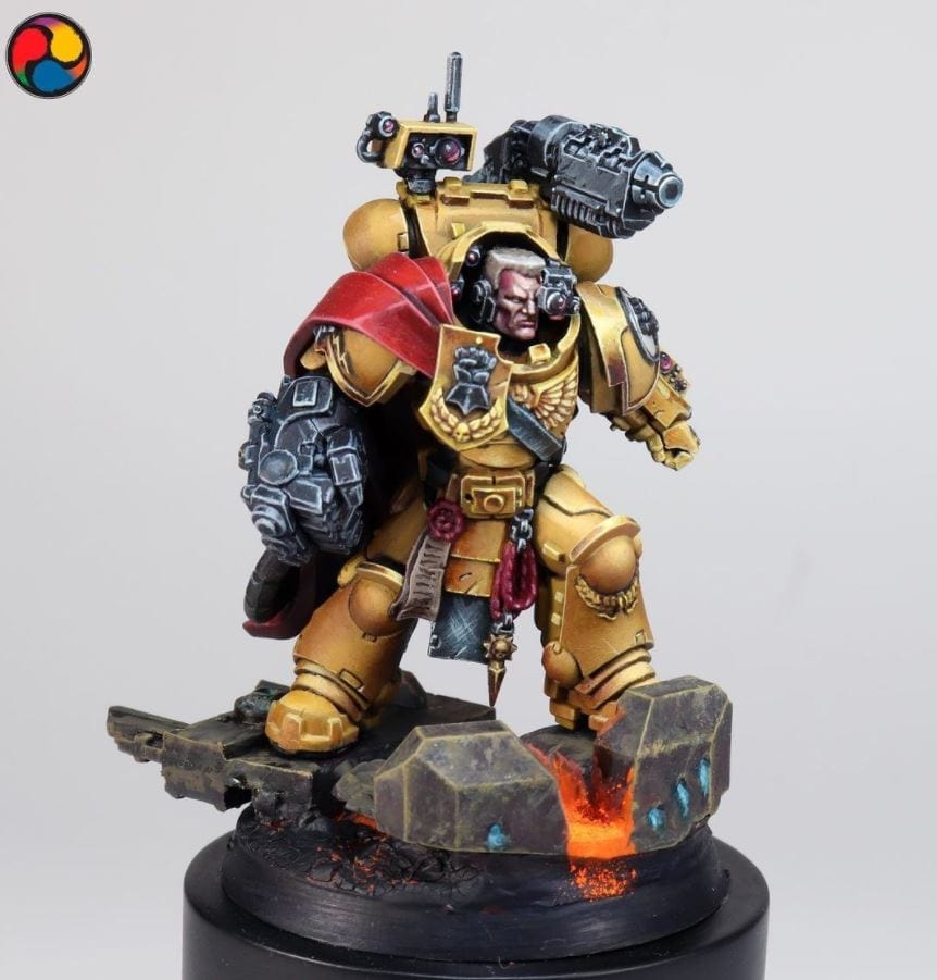 spikeybits's tweet photo. I really like this almost NMM yellow from alekxandrosp . What do you think about this take on Imperial Fist's armor?
.
.
.
.
.
#warhammer40k #warhammer #40k #ageofsigmar #miniature #miniaturewargaming #wargaming #warmongers #paintingwarhammer #miniaturepainting #art #tabletopga https://t.co/irRQrvW1mm