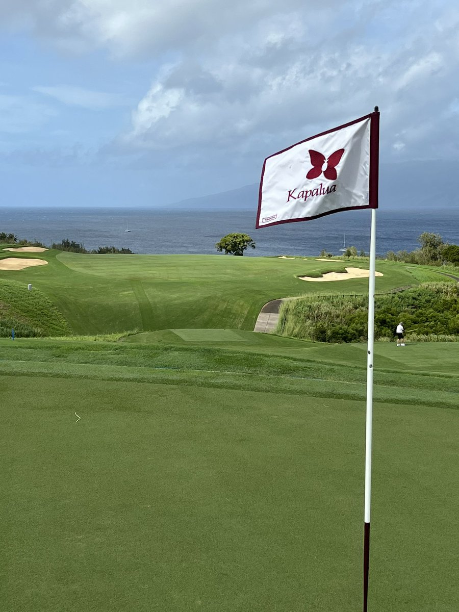 Aloha. 🌸 

Warmed up <a href="/GolfatKapalua/">Kapalua Golf</a> for the big boys in a few weeks. What a gem.