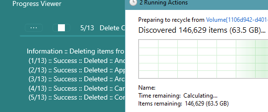 AppsJpt's tweet image. Benefit of Shrestha Files Pro X (?): Windows File Explorer has been saying Discovered.... for at least 5 minutes, but Shrestha Files Pro X starts to delete file/folders right away. #ShresthaFiles #Windows11 #WindowsFileExplorer