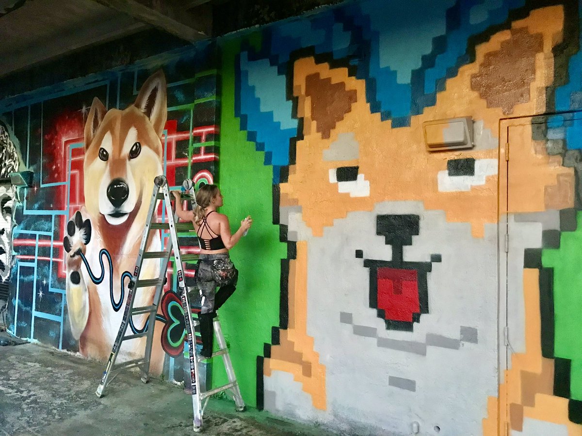 stayseaart's tweet photo. My #shiboshi KUGOSHI! Big debut in wynwood MIAMI ! #kugoshi #shibmural #shibart #stayseaart #nftmurals @nftmurals @cre8yourwonder @Shibtoken @shibainuart @ShibInformer 
#shibaswap #shibecosystem #wynwood #miami #artbasel #artbasel2021 #nftbasel #cryptobasel #wynwoodmiami https://t.co/i9VUIklUdx