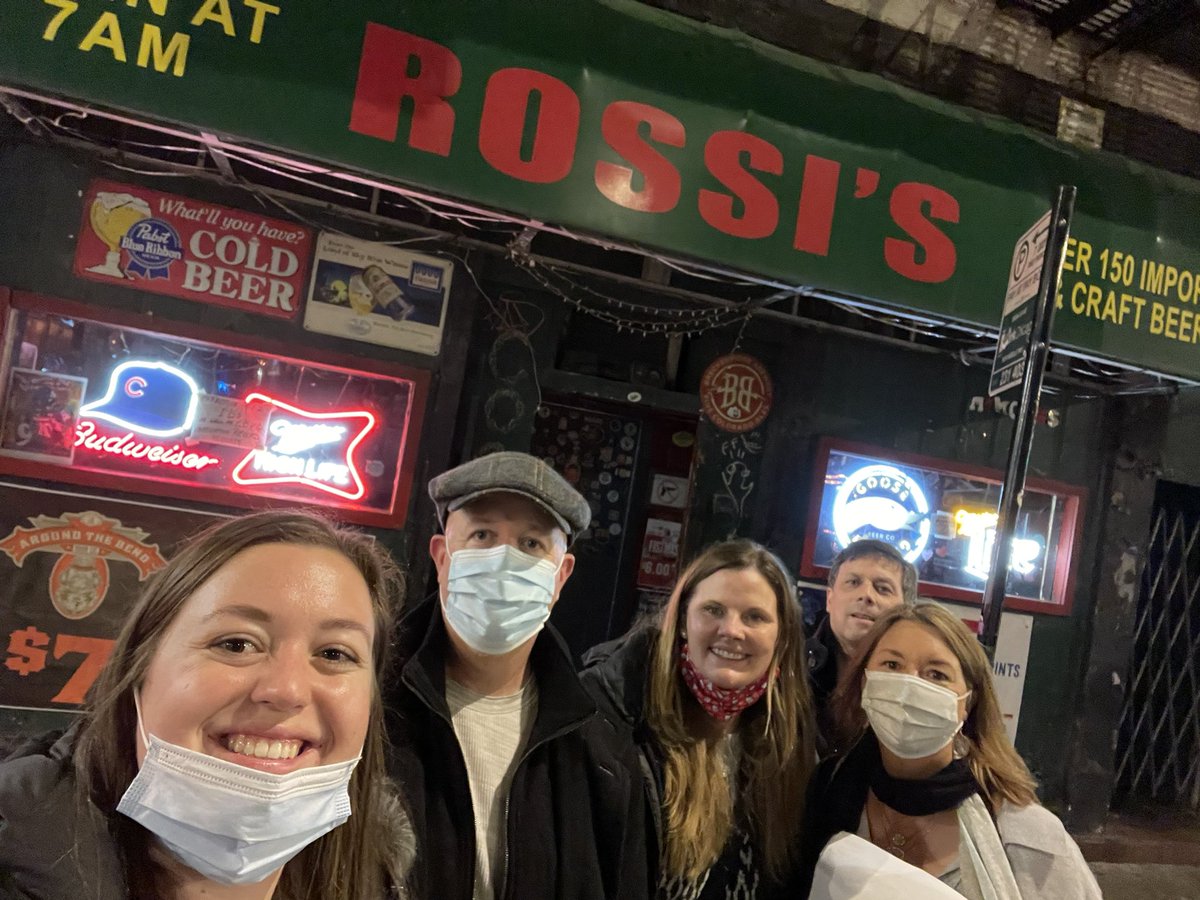 Lapickell's tweet photo. Celebrating our “gathering” at Rossi’s. Get ready for something big from @AmTrav! #Rossis https://t.co/tHeyopfOX3