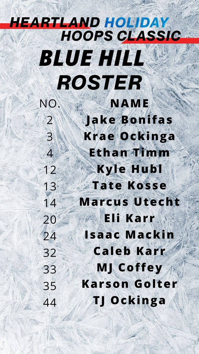 🏀2021 Heartland Hoops Holiday Classic Match Up🏀
 
<a href="/bh_bobcats/">Blue Hill Schools</a> vs St. Mary's

<a href="/strivsports/">Striv Sports</a> | #nebpreps