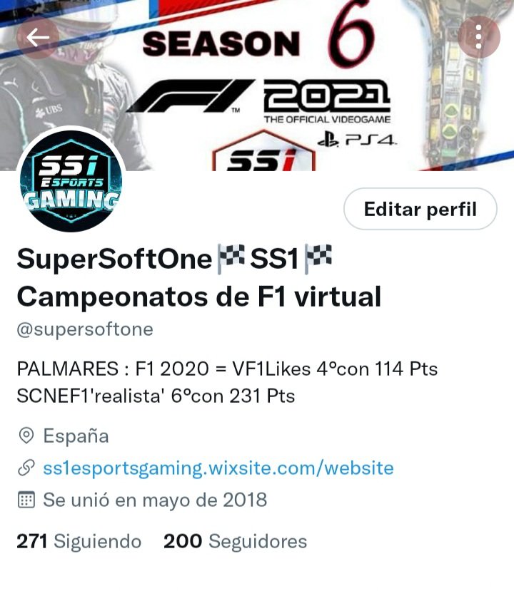 ‼️Hoy alcanzamos la cifra de 2️⃣0️⃣0️⃣ seguidores‼️
GRACIAS a todos 🎉🎊👏
No tendremos a los pilotos mas conocidos en el mundo del SIMRACING, pero podemos presumir de tener a los mejores pilotos luchando en cada carrera sin ninguna ayuda🚫sin ningun fantasma👻 y todo en SIMULACION.