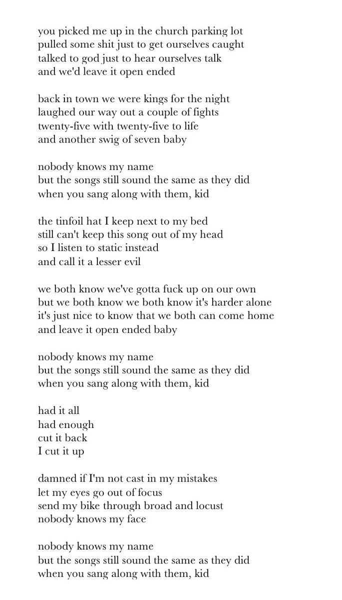 I know I have some mother goose ass rhyme schemes but I can’t help it