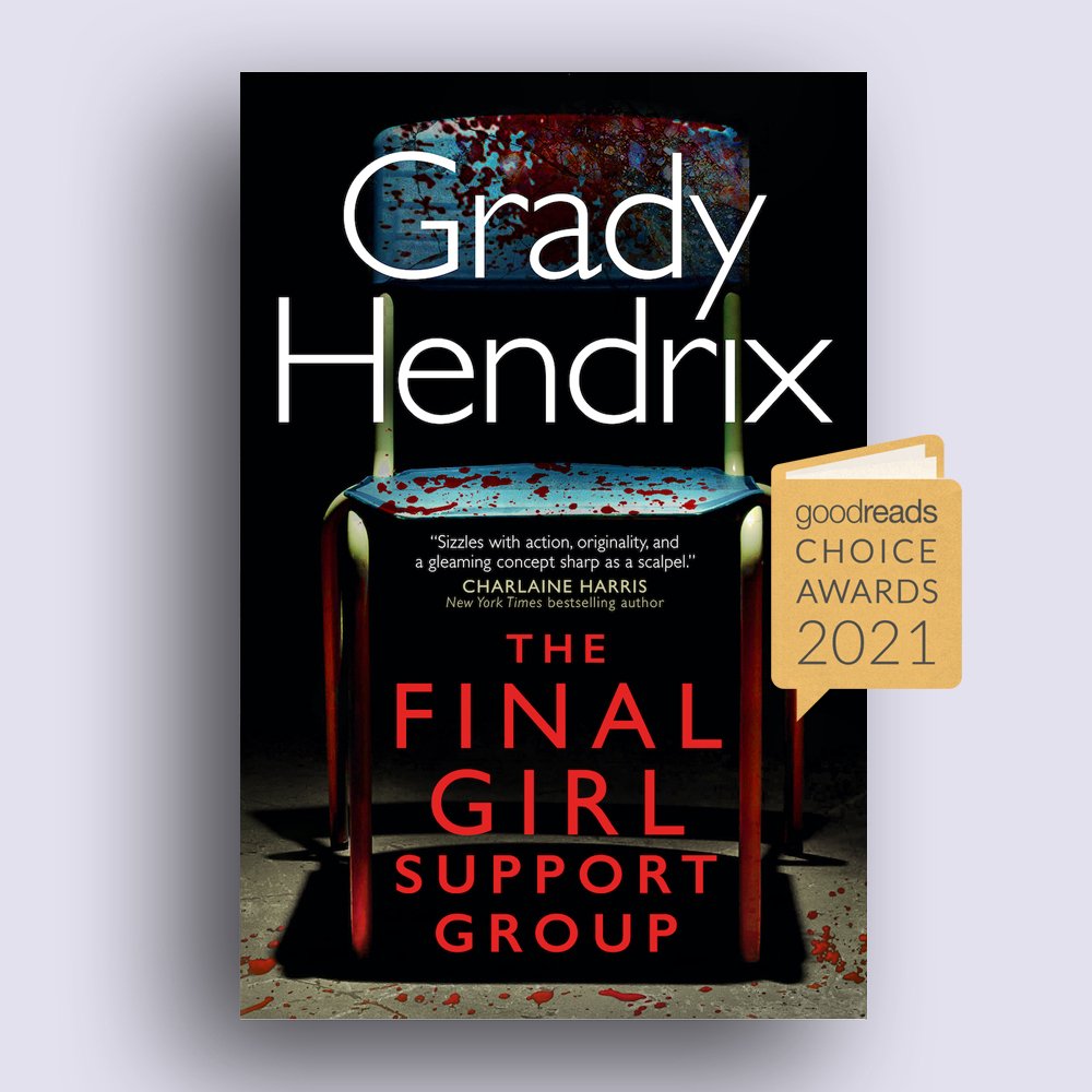 zenoagency's tweet photo. .@grady_hendrix's THE FINAL GIRL SUPPORT GROUP has won the @goodreads #ChoiceAward for Best Horror 2021! https://t.co/4DuvjqG5cM @awfulagent
The novel is published in the UK by @TitanBooks!
Congratulations, Grady! https://t.co/RZsmc1ePR0