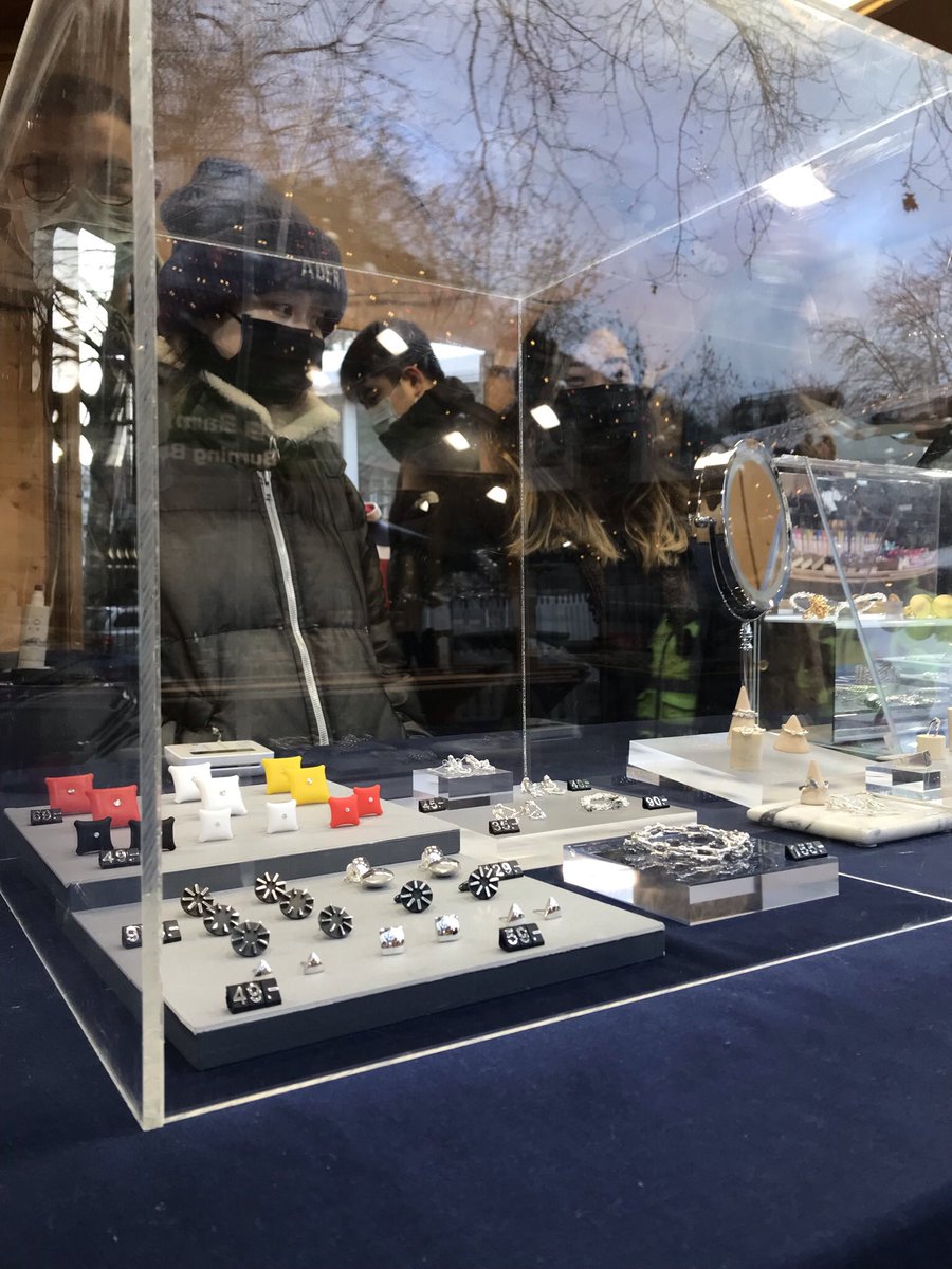 SoJ_BCU's tweet photo. Fabulous work and an ever-changing line-up! Check out the work of our amazing students, artists-in-residence and alumni, at the Cathedral Square #IndyMarket. All your Christmas gifts in one fell swoop… https://t.co/GIzFss0Hux