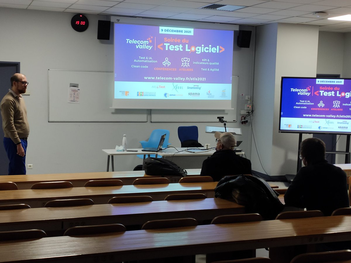 TelecomValley's tweet image. 2eme salve de conférences sur le #TestLogiciel avec @altran @AusyFR #CFTL @Univ_BFC @AmadeusNice à la #SoiréeTestLogiciel #STLS2021