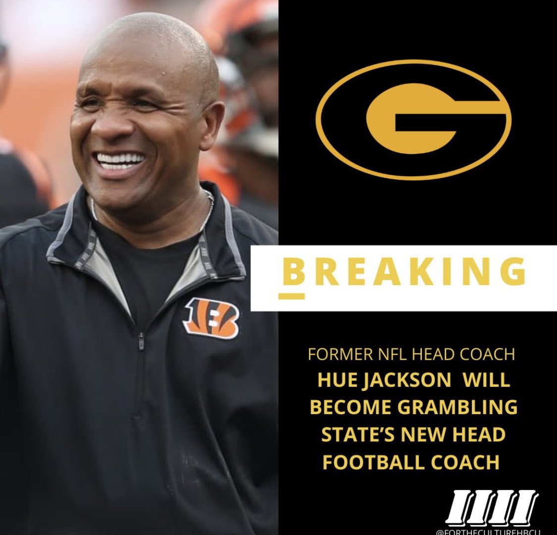 GlendaleCollege's tweet photo. Congratulations to former Glendale College QB (1983-84) Hugh Jackson for being named the next Head Football Coach at Grambling State University @GSU_TIGERS @Grambling1901 @AthleticsGCC @GCCPIO @GlenYMCAqbClub https://t.co/uP1FgzF37P