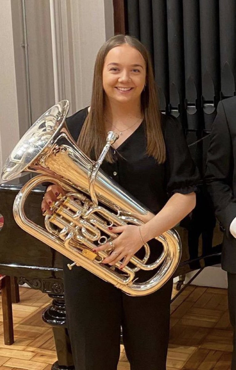 The band are excited to announce the signing of Ellie Carlsen on Solo Euphonium in preparation for the 2022 Welsh Regionals. 🎺🎼🎵