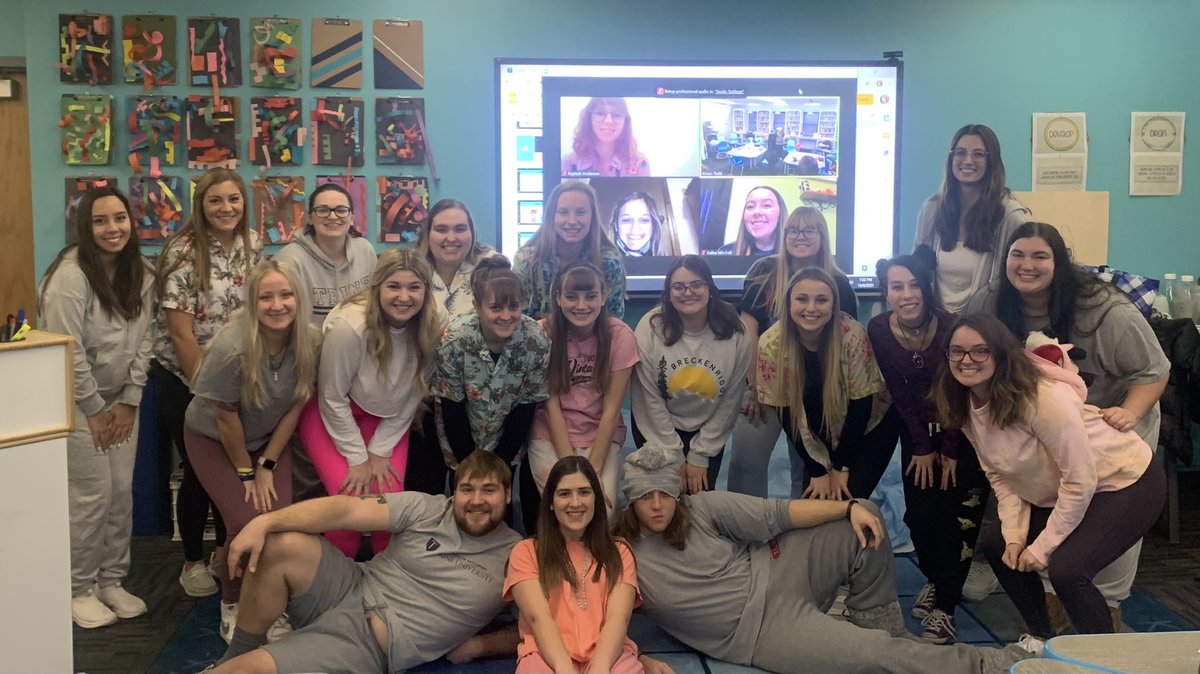 ProfATodd's tweet photo. That’s a wrap on EMB ‘21. This group is creative, gritty, kind, generous, &amp; fun! I have no doubt they’re going to be amazing educators &amp; I’m going to miss seeing these faces on campus😢 #TeacherByTrine #EMB21 https://t.co/UVppiphDDU