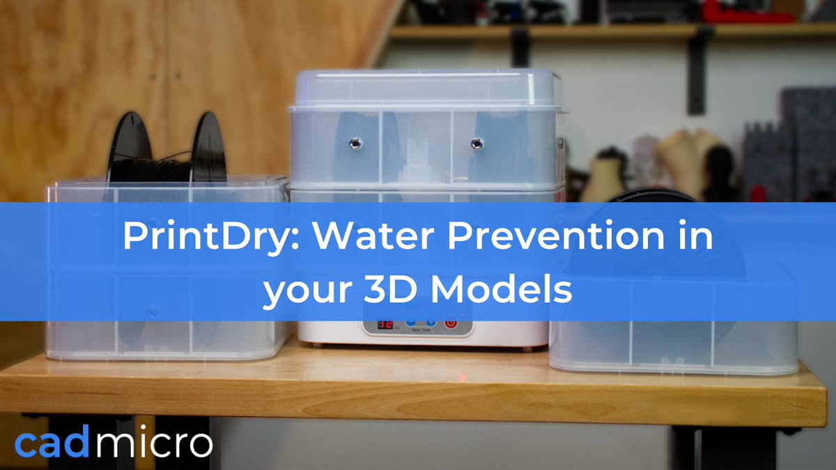 CAD_Micro's tweet image. PrintDry is the perfect solution and works by storing 3D printing filament in a dry and secure space to ensure high-quality prints. 🤩

Learn more about PrintDry filament storage solutions here: okt.to/KJlr4w

#cadmicro #PrintDry #3dprinting
