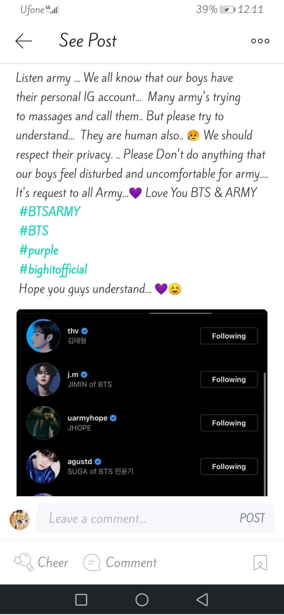 Mahii_V95's tweet photo. Please Army try to understand 💜 https://t.co/3rsrxniUuh