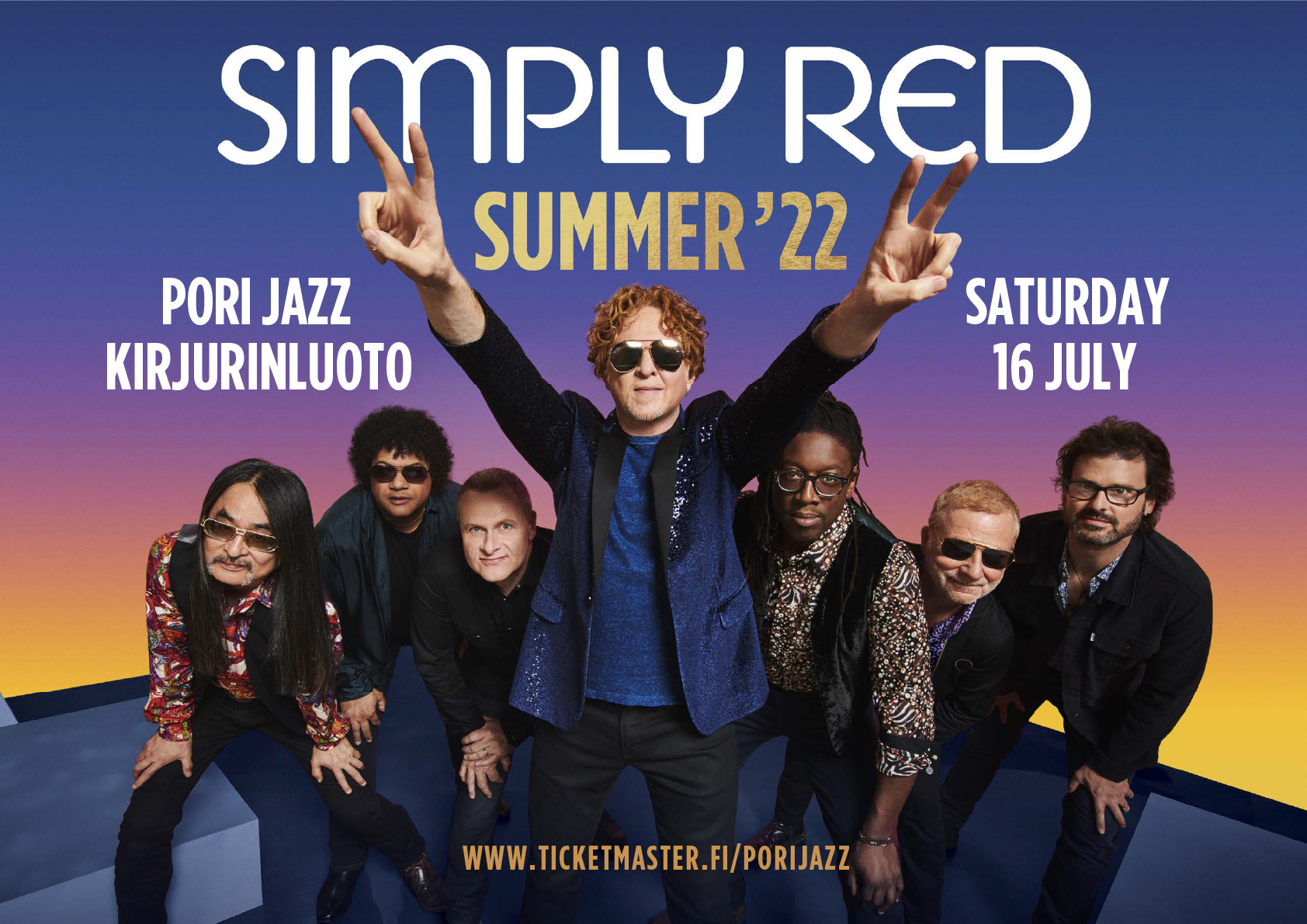 Simply Red on Twitter: "Simply Red will perform at the Pori Jazz Festival in Kirjurinluoto, Pori, Finland on 16th 2022. Tickets are already on sale here: https://t.co/ttL1z0HJHp https://t.co/1EmjpZS2sS" / Twitter