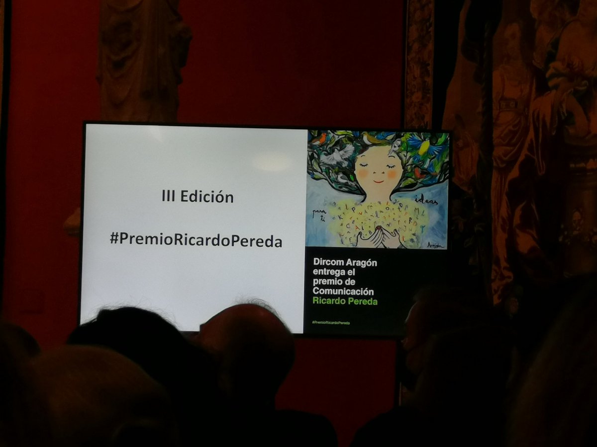 Disfrutando  entre apasionados de la #Comunicacion en el #premioRicardoPereda Enhorabuena <a href="/DircomARA/">Dircom Aragón</a> @MercedesGracia <a href="/MariolaConde/">MariolaConde</a> Nuestro recuerdo sigue vivo, gracias  Ricardo❤️