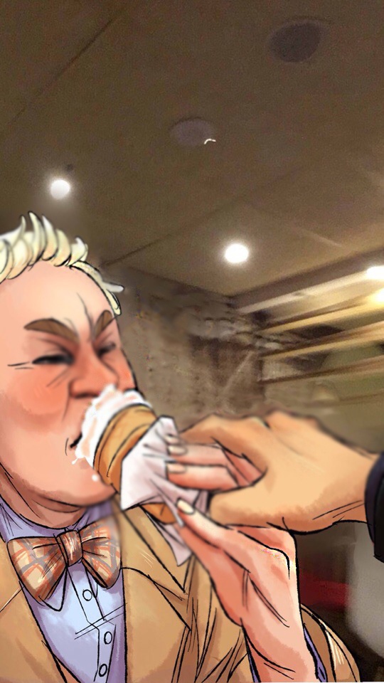 FeckGryffinpuff's tweet photo. Me and my frind halfass cosplayd da boys one time
And this happend

#KlausFail_oldstuff #GoodOmens https://t.co/BFcWdCbv76