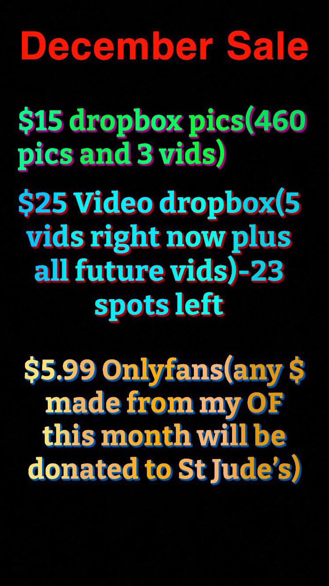 CTboy41's tweet photo. December Sale. Only a few spots left on the video drop which has an assortment of videos. Dm me for more info. 

$MichaelB41x https://t.co/tztyWG9XuR