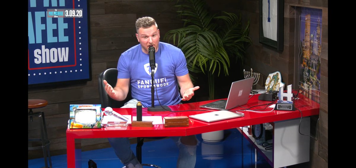 devondehart's tweet photo. Found put this was a show after bar on a random tv channel one night. Listen to it everyday at work now. Hilarious. Congratulations on the deal! @PatMcAfeeShow #pmsfanduelfamily https://t.co/MyUIlwCfYN