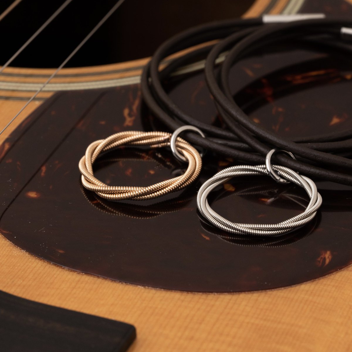 From the guitar strings of <a href="/mattblaismusic/">Matt Blais</a> check out these one-of-a-kind necklaces still resonating with the energy of his music…