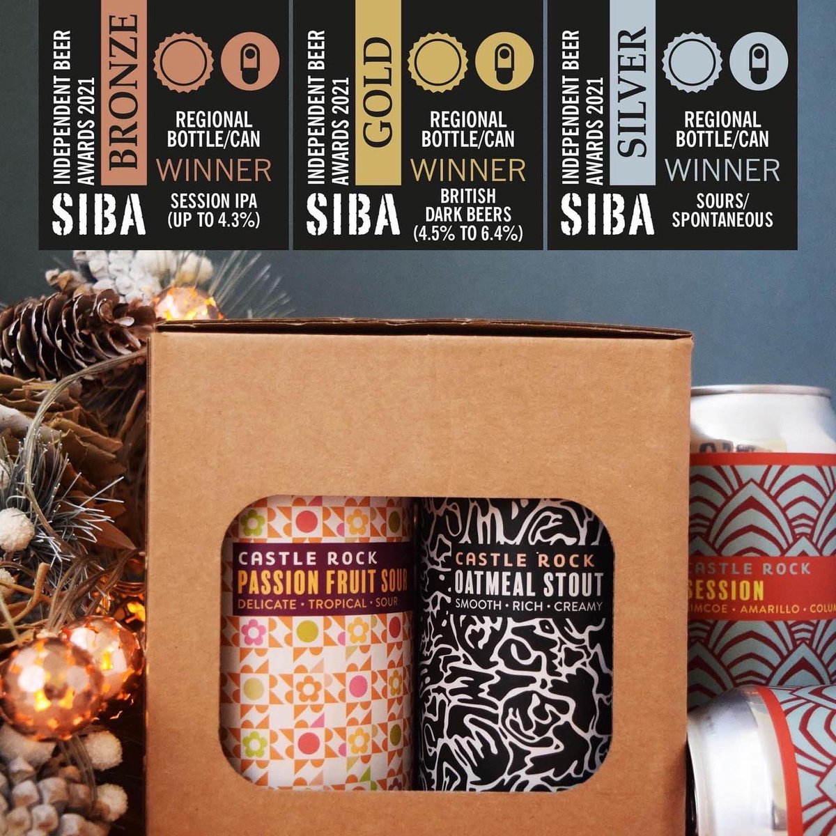 CRBrewery's tweet photo. We’re chuffed to say 3 of our beers have taken home awards from the SIBA Regional Bottle &amp; Can Beer Awards 2021 (Midlands)🥳
GOLD: Oatmeal Stout - British Dark Beers (4.5-6.4% ABV)
SILVER: Passion Fruit Sour- Sours/Spontaneous
BRONZE: Session - Session IPA
https://t.co/k4tOYetmaq https://t.co/0vJFLdzXXP