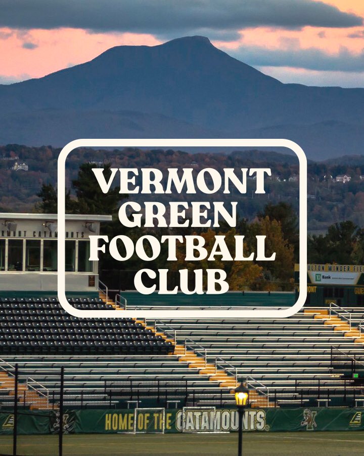 Welcome to the Vermont soccer community, <a href="/VermontGreenFC/">Vermont Green FC</a>! This new men's club will kick off its inaugural season in May 2022, competing in <a href="/USLLeagueTwo/">USL League Two</a> with home matches to be played at the <a href="/uvmvermont/">University of Vermont</a>'s Virtue Field. We forward to growing the game in VT with you! ⚽️